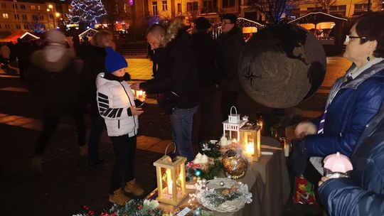 Spotkanie wigilijne na ostrowieckim Rynku