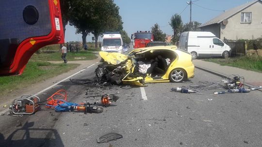 Stłuczka w Ożarowie. Zablokowana Kolejowa