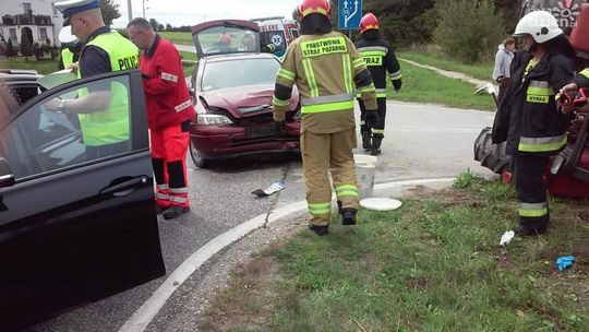 Stłuczka z udziałem ciągnika. Są utrudnienia w ruchu