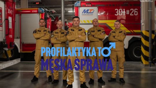 Strażacy z wąsem zachęcają mężczyzn do profilaktyki 