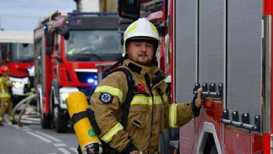 Strażak ochotnik pomaga także poza służbą 