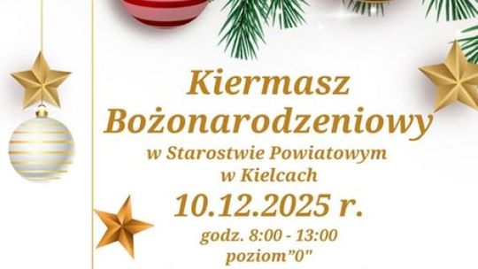 Świąteczny klimat w Starostwie Powiatowym w Kielcach. Ruszyły zgłoszenia na Kiermasz Bożonarodzeniowy