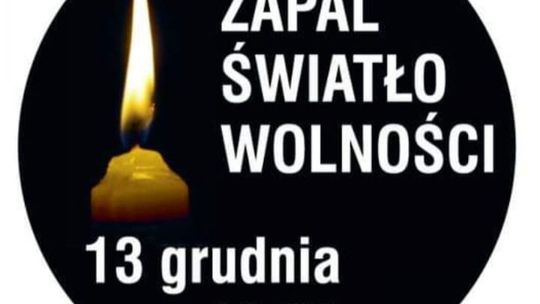 Światło wolności w rocznicę ogłoszenia stanu wojennego  