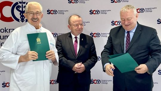 Świętokrzyskie Centrum Onkologii przedłuża współpracę z AGH w Krakowie