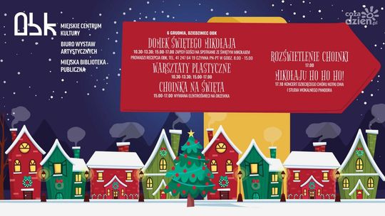 Święty Mikołaj na dziedzińcu Ostrowieckiego Browaru Kultury Święty Mikołaj na dziedzińcu Ostrowieckiego Browaru Kultury