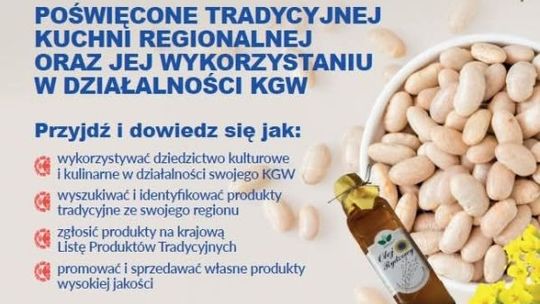 Szkolenie dla KGW o tradycyjnej kuchni regionalnej już w kwietniu