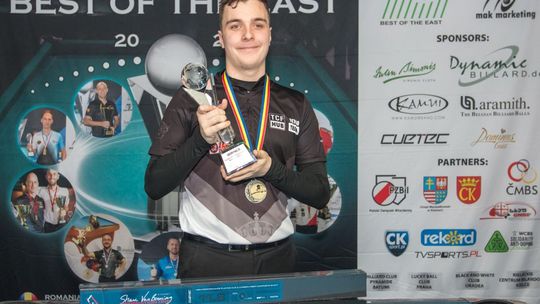 Szymon Kural wygrał pierwszy turniej cyklu Dynamic Billard Best of the East!