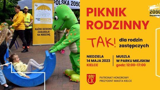 Tak! Dla Rodzin Zastępczych. Piknik w kieleckim Parku Miejskim
