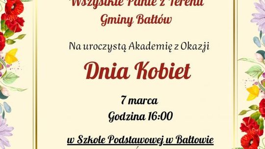 To będzie muzyczny i słodki Dzień Kobiet w gminie Bałtów