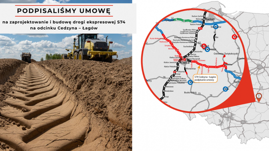 To będzie najdłuższy  odcinek nowej S 74 w regionie świętokrzyskim