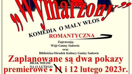 To już w ten weekend! Podwójna premiera teatru w Sadowiu