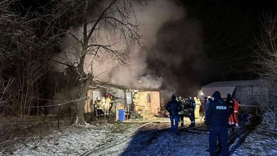 Tragiczny pożar pod Kielcami. W domu znaleźli zwęglone ciało
