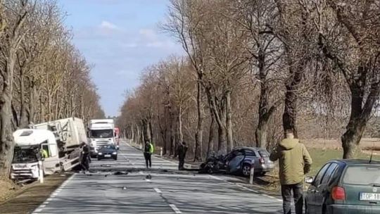 Tragiczny wypadek na drodze Ożarów -Tarłów 
