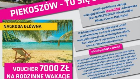Trwa loteria podatkowa "Piekoszów – tu się opłaca"