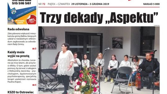 Tygodnik "Świętokrzyskie 7 Dni" nr 72 z 29.11.2019