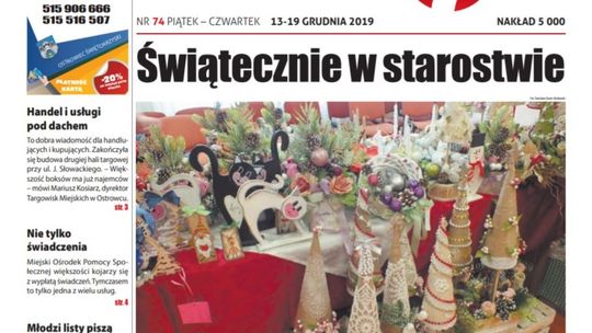 Tygodnik "Świętokrzyskie 7 Dni" nr 74 z 13.12.2019