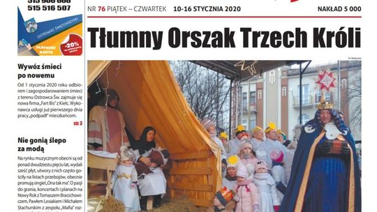 Tygodnik "Świętokrzyskie 7 Dni" nr 76 z 10.01.2020