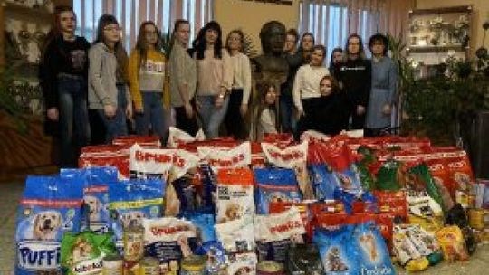 Uczniowie "Staszica" na rzecz zwierząt