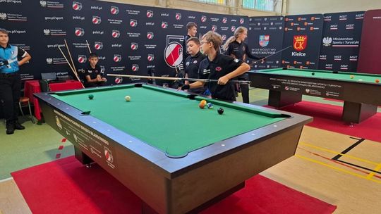 Uczniowie walczą o medale Mistrzostw Polski w bilard