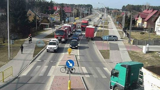 Uszkodzone gazowe przyłącze przy ulicy Bałtowskiej