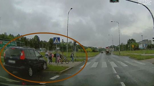 [VIDEO] Brawurowa jazda kielczanina mogła doprowadzić do tragedii