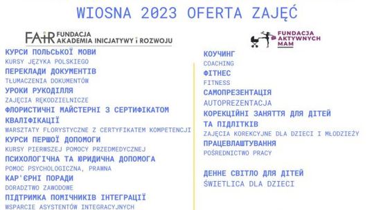 W nowym roku jeszcze więcej aktywności dla Uchodźców z Ukrainy