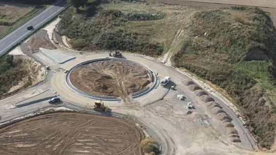 W Okalinie na DK 9 ruch wahadłowy związany z budową obwodnicy   