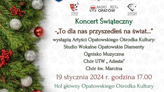 W Opatowie zaśpiewają i zagrają w świątecznym nastroju 
