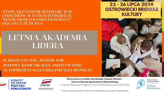 W Ostrowcu rusza Letnia Akademia Liderów 