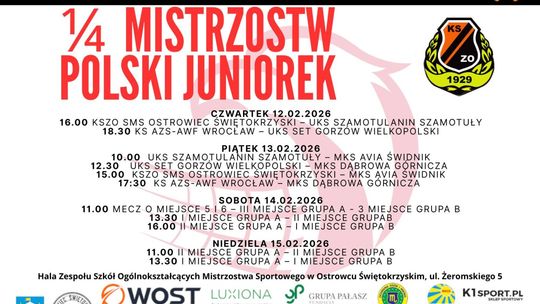 W Ostrowcu trwa ćwierćfinałowy turniej Mistrzostw Polski juniorek w siatkówce