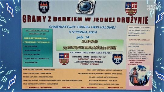 W sobotę w Opatowie zagrają charytatywnie