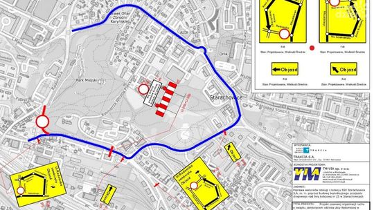 W Starachowicach na jeden dzień zamknięty fragment ulicy Radomskiej 