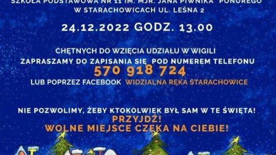 W Starachowicach w wigilię nie będą samotni 