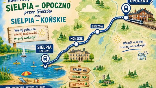Wakacyjny autobus do Sielpi znów na trasie. Połączenie wydłużono do Opoczna Południe
