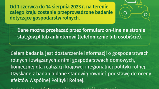 Weź udział w badaniu GUS i zmieniaj polskie rolnictwo