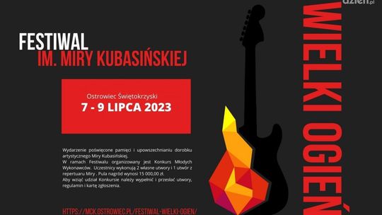 "Wielki Ogień" z ministerialnym dofinansowaniem 