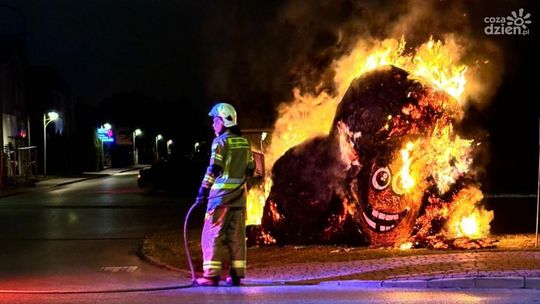 Witacze dożynkowe w Połańcu spalone
