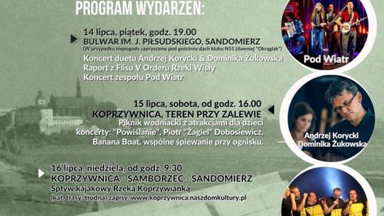 Wodny festiwal w Sandomierzu i Koprzywnicy 