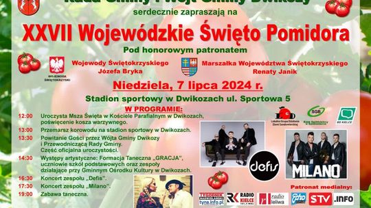 Wojewódzkie Święto Pomidora odbędzie się w Dwikozach 
