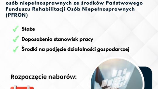 Wsparcie dla osób niepełnosprawnych – rusza nabór wniosków