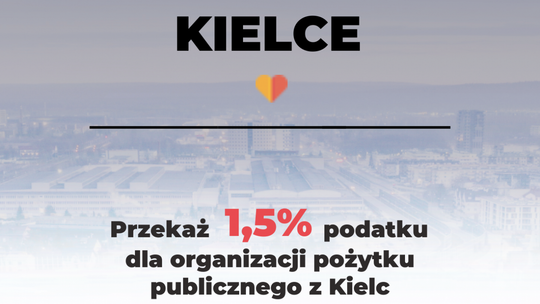 Wspieraj organizacje pozarządowe z Kielc. Przekaż 1,5% podatku wybranej Organizacji Pożytku Publicznego działającej w naszym mieście