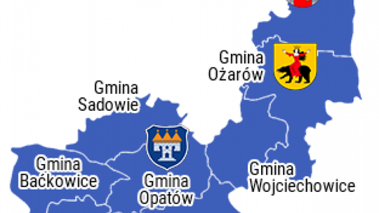 WYBORY 2018 - powiat opatowski podzielony