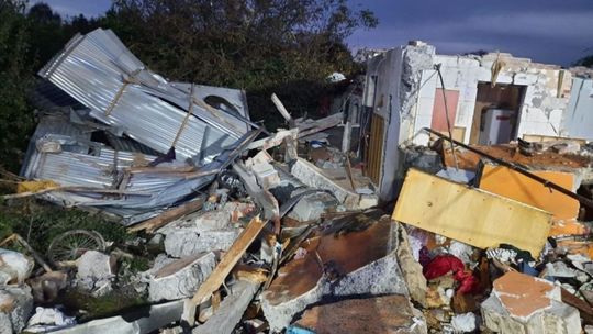 Wybuch butli z gazem. Z domu nic nie zostało