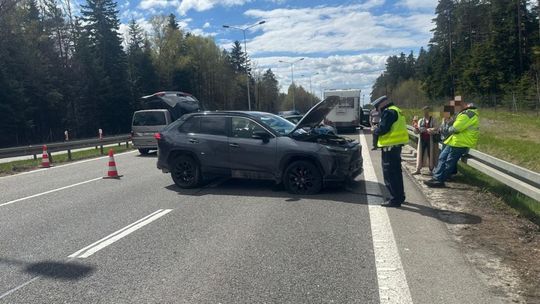 Wypadek na trasie S7 – utrudnienia w kierunku Kielc