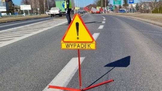 Wypadek w Kostomłotach Drugich. Kierowcy muszą liczyć się z utrudnieniami