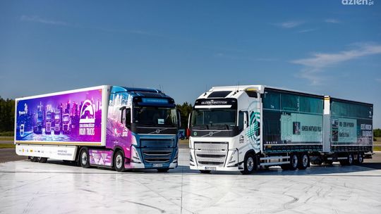 Wyścigi najlepszych kierowców ciężarówek Volvo w Targach Kielce