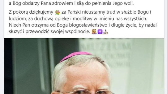 Z życzeniami dla Pana Biskupa