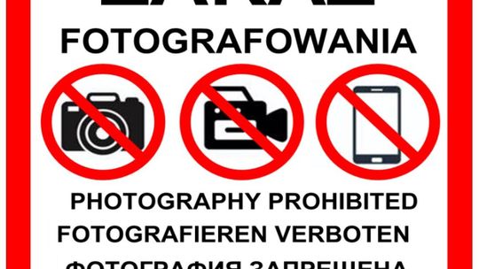 Zaczął obowiązywać zakaz fotografowania obiektów krytycznych
