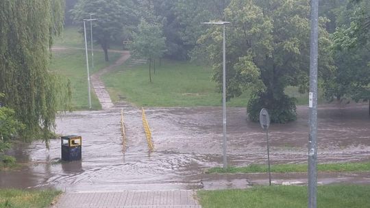 Zalane Kielce po potężnej ulewie