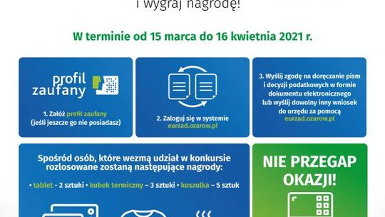 "Załatw sobie tablet" - burmistrz Ożarowa ogłasza konkurs